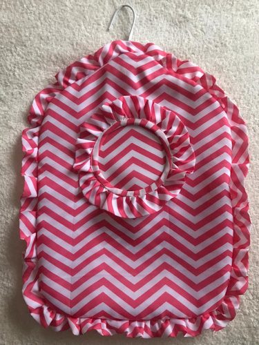 Brenda, peg bag, recycled shower curtain.